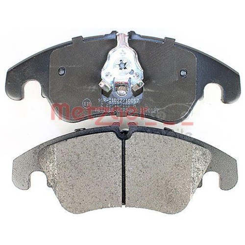 Bremsbelagsatz, Scheibenbremse METZGER 1170127 GREENPARTS f&uuml;r VAG, Vorderachse