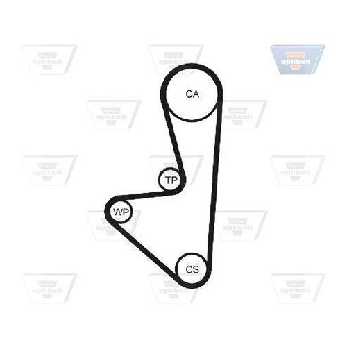 Wasserpumpe + Zahnriemensatz OPTIBELT KT 1013 W1 Optibelt-WAPU-KIT für