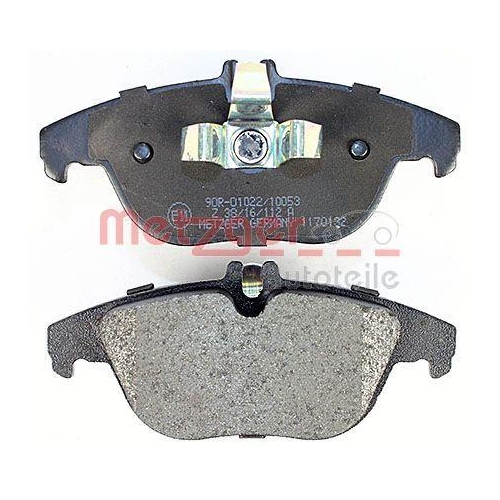 Bremsbelagsatz, Scheibenbremse METZGER 1170132 f&uuml;r MERCEDES-BENZ, Hinterachse