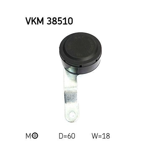 Riemenspanner, Keilrippenriemen SKF VKM 38510 f&uuml;r SMART, links
