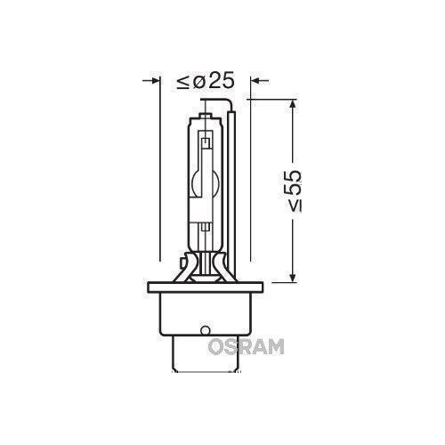 Gl&uuml;hlampe, Fernscheinwerfer ams-OSRAM 66250 XENARC&reg; ORIGINAL f&uuml;r