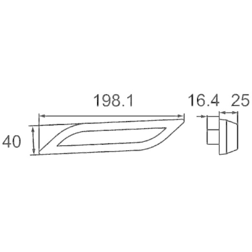 HELLA Zusatzblinkleuchte 2BM 013 339-021 SHAPELINE STYLE f&uuml;r SCANIA, rechts