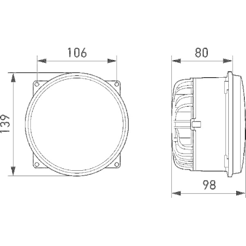 HELLA Hauptscheinwerfer 1S3 996 362-101 für, links, rechts