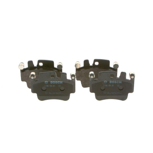 Bremsbelagsatz, Scheibenbremse BOSCH 0 986 494 281 f&uuml;r PORSCHE, Hinterachse