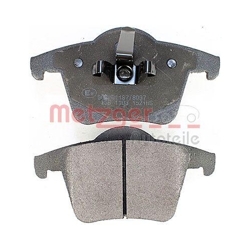 Bremsbelagsatz, Scheibenbremse METZGER 1170142 f&uuml;r VOLVO, Hinterachse