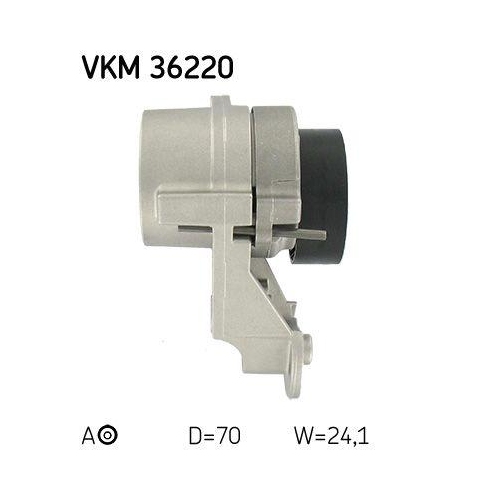 Riemenspanner, Keilrippenriemen SKF VKM 36220 für VOLVO, mitte