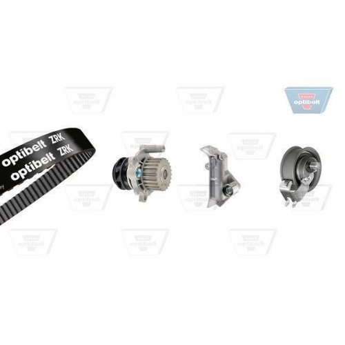 Wasserpumpe + Zahnriemensatz OPTIBELT KT 1231 W1 Optibelt-WAPU-KIT für