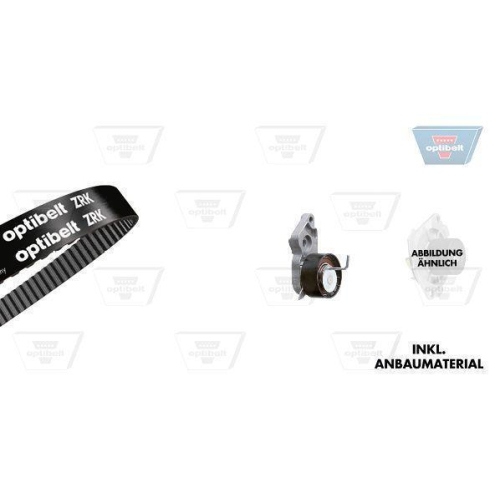 Wasserpumpe + Zahnriemensatz OPTIBELT KT 1297 W1 Optibelt-WAPU-KIT für