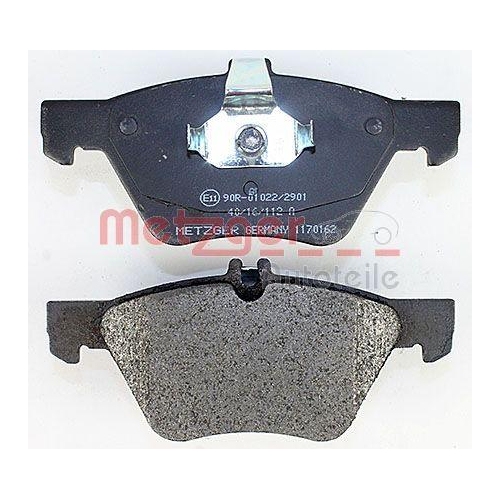 Bremsbelagsatz, Scheibenbremse METZGER 1170162 f&uuml;r CHRYSLER MERCEDES-BENZ