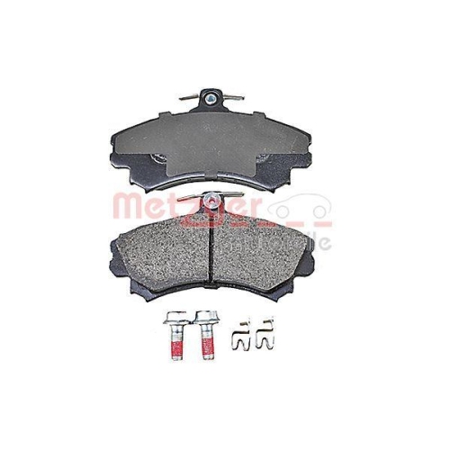Bremsbelagsatz, Scheibenbremse METZGER 1170166 f&uuml;r MITSUBISHI SMART, Vorderachse
