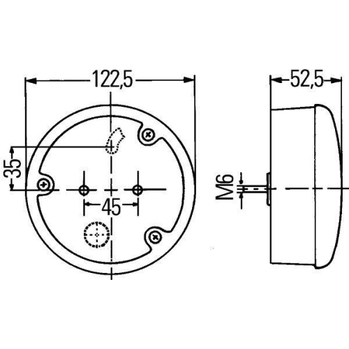 HELLA Blinkleuchte 2BA 344 200-031 für DAF, vorne und hinten