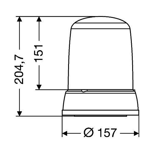 HELLA Blitz-Kennleuchte 2RL 008 182-001 für