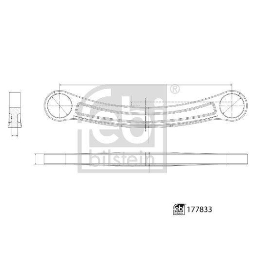 FEBI BILSTEIN Stange/Strebe, Radaufh&auml;ngung 177833 f&uuml;r MERCEDES-BENZ, au&szlig;en