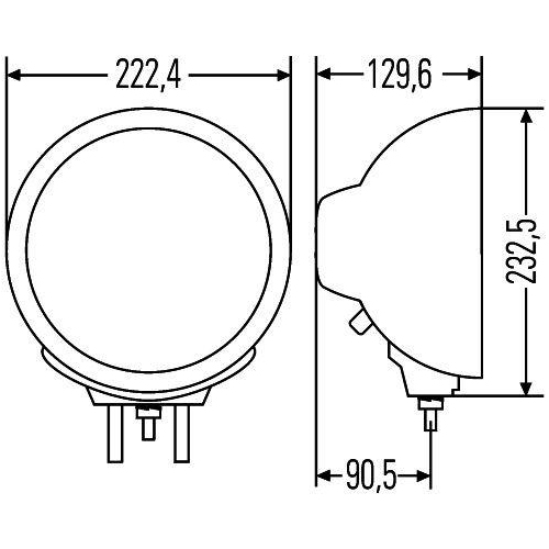 HELLA Fernscheinwerfer 1F8 007 560-011 f&uuml;r SISU, links, rechts