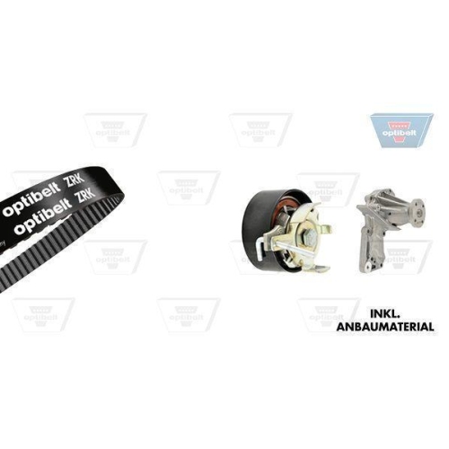 Wasserpumpe + Zahnriemensatz OPTIBELT KT 1446 W1 Optibelt-WAPU-KIT für FORD
