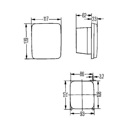 HELLA Blinkleuchte 2BA 005 200-311 für AEBI IVECO VAN HOOL TATA VDL, links