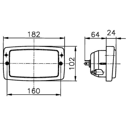 HELLA Hauptscheinwerfer 1AD 996 018-661 für ISEKI, links, rechts