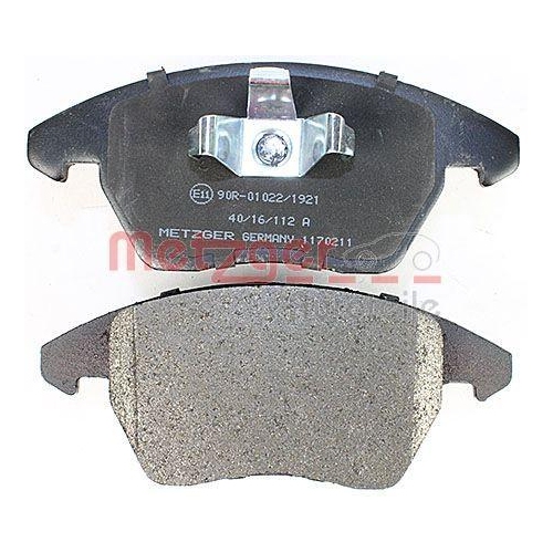 Bremsbelagsatz, Scheibenbremse METZGER 1170211 GREENPARTS f&uuml;r CITRO&Euml;N VAG