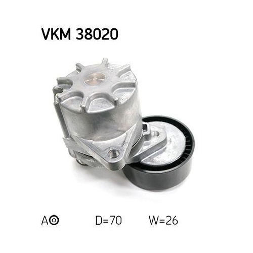 Riemenspanner, Keilrippenriemen SKF VKM 38020 f&uuml;r CHRYSLER MERCEDES-BENZ JEEP