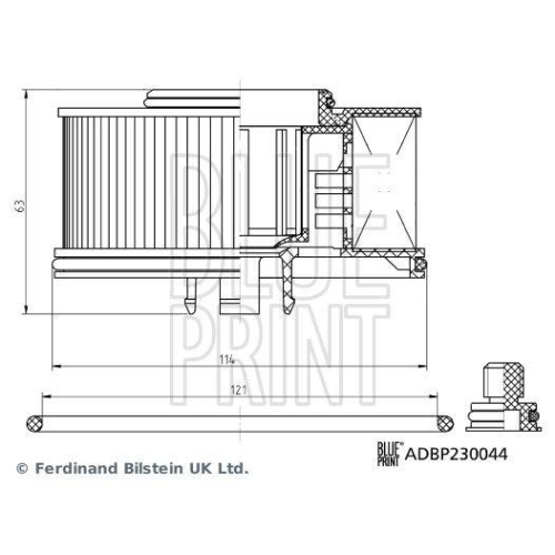 Kraftstofffilter BLUE PRINT ADBP230044 f&uuml;r HYUNDAI KIA