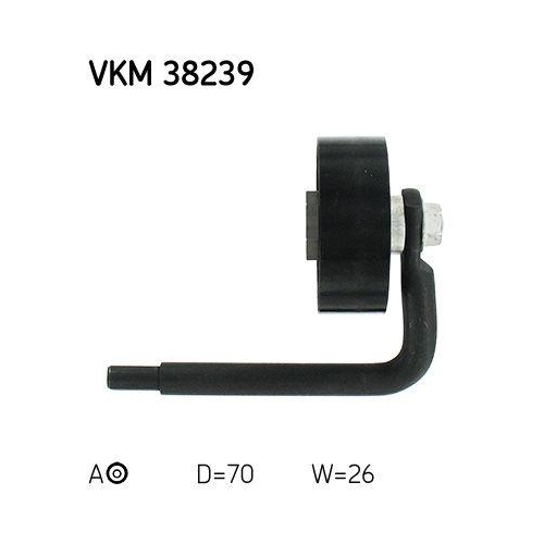 Riemenspanner, Keilrippenriemen SKF VKM 38239 für BMW, hinten, rechts, vorne
