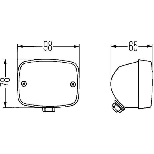 Nebelschlussleuchte HELLA 2NE 003 030-167 f&uuml;r PORSCHE, links, rechts