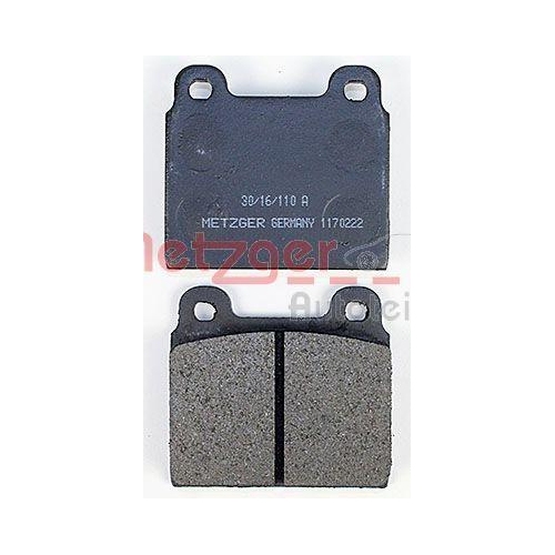 Bremsbelagsatz, Scheibenbremse METZGER 1170222 f&uuml;r ALFA ROMEO FIAT FORD OPEL VAG