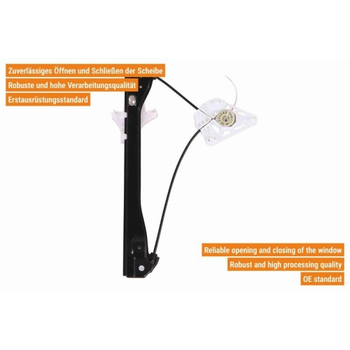 Fensterheber VAICO V10-7606 Original VAICO Qualit&auml;t f&uuml;r AUDI SEAT SKODA VW VAG