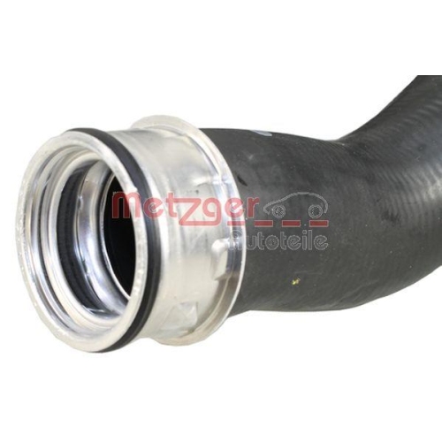 Ladeluftschlauch METZGER 2400457 f&uuml;r AUDI VW, Ladeluftk&uuml;hler, oben, rechts