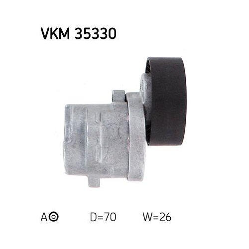 Riemenspanner, Keilrippenriemen SKF VKM 35330 f&uuml;r OPEL VAUXHALL CHEVROLET, mitte