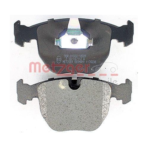 Bremsbelagsatz, Scheibenbremse METZGER 1170238 f&uuml;r BMW, Vorderachse