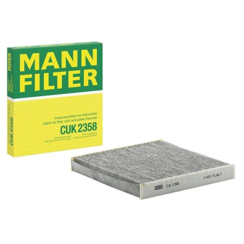 Filter, Innenraumluft MANN-FILTER CUK 2358 f&uuml;r HONDA, hinter dem Handschuhfach