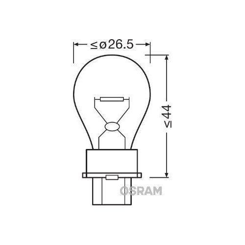 Glühlampe, Blinkleuchte ams-OSRAM 3156 ORIGINAL für, hinten, vorne