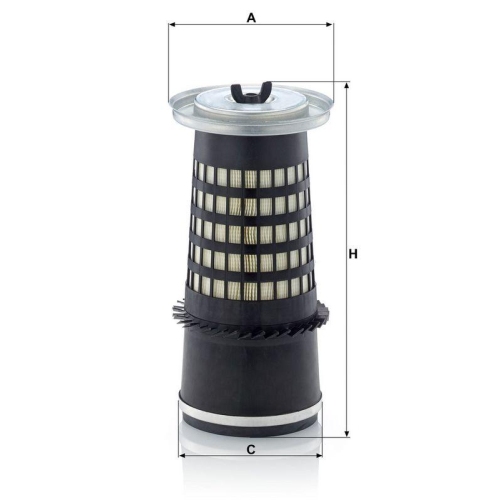 Luftfilter MANN-FILTER C 14 010 f&uuml;r FIAT CASE IH HITACHI SAME LAMBORGHINI AGCO