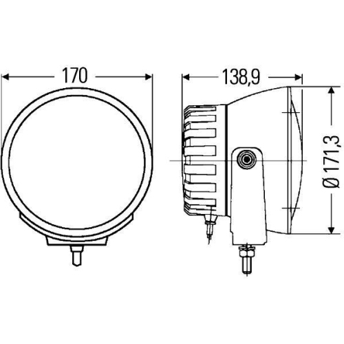 HELLA Fernscheinwerfer 1F3 009 094-311 f&uuml;r ABARTH, links, rechts