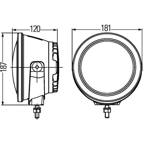 HELLA Fernscheinwerfer 1F3 011 815-031 f&uuml;r SCANIA, links, rechts