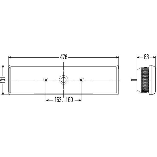 HELLA Heckleuchte 2VD 007 323-031 für AEBI DAF SCANIA LIEBHERR SCHMITZ CARGOBULL