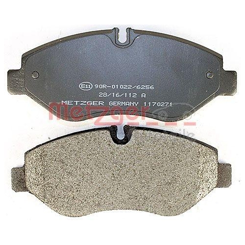 Bremsbelagsatz, Scheibenbremse METZGER 1170271 GREENPARTS f&uuml;r IVECO, Vorderachse