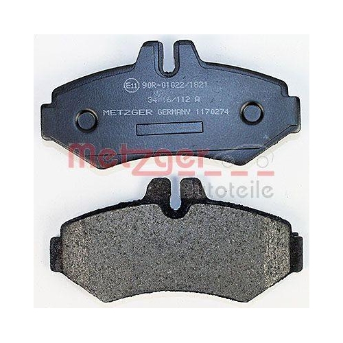 Bremsbelagsatz, Scheibenbremse METZGER 1170274 GREENPARTS f&uuml;r MERCEDES-BENZ VW