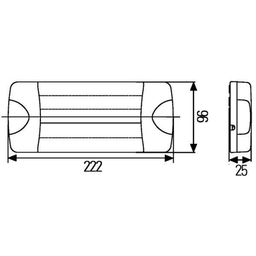 HELLA Heckleuchte 2VA 980 710-301 für, links, rechts