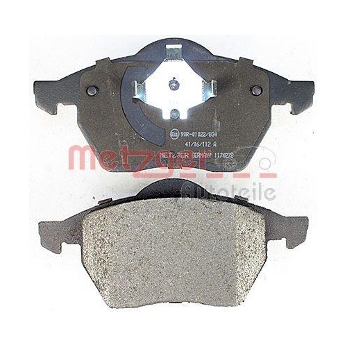 Bremsbelagsatz, Scheibenbremse METZGER 1170278 f&uuml;r FORD SEAT VW, Vorderachse