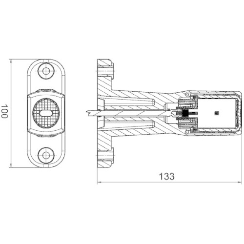 HELLA Umrissleuchte 2XS 011 768-031 f&uuml;r GOLDHOFER, links, rechts