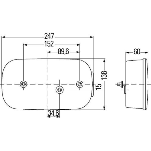 HELLA Heckleuchte 2VB 998 232-231 für, links