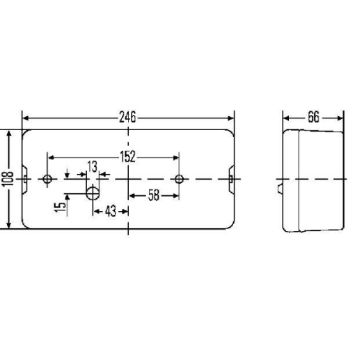 HELLA Heckleuchte 2VD 007 547-181 für DAF FAUN SCHMITZ CARGOBULL, rechts
