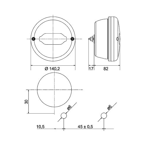 HELLA Heckleuchte 2NR 013 155-221 f&uuml;r DAF FELDBINDER, links, rechts