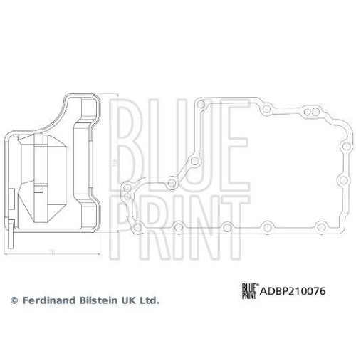 Hydraulikfiltersatz, Automatikgetriebe BLUE PRINT ADBP210076 f&uuml;r OPEL VAUXHALL