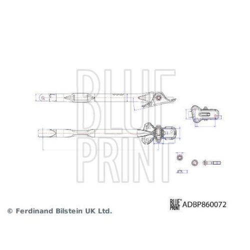 Lenker, Radaufh&auml;ngung BLUE PRINT ADBP860072 f&uuml;r LAND ROVER, Hinterachse rechts