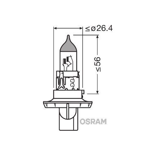 Glühlampe, Fernscheinwerfer ams-OSRAM 9008 ORIGINAL für