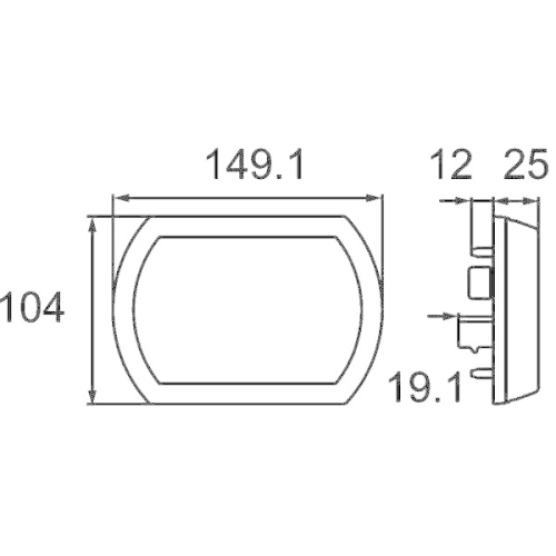 HELLA Blinkleuchte 2BA 013 330-121 für, hinten links, hinten rechts