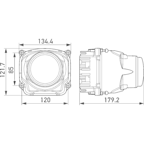 HELLA Scheinwerfereinsatz, Hauptscheinwerfer 1LL 012 758-111 für FENDT AGCO